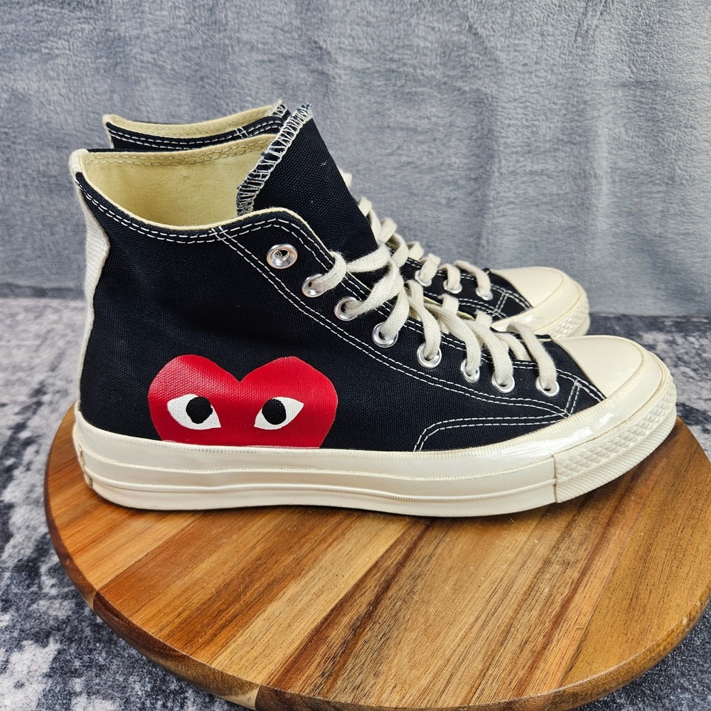 Converse 70 Hi Comme Des Garcons Play Mens Size 8 Chuck Taylor All Star Sneakers